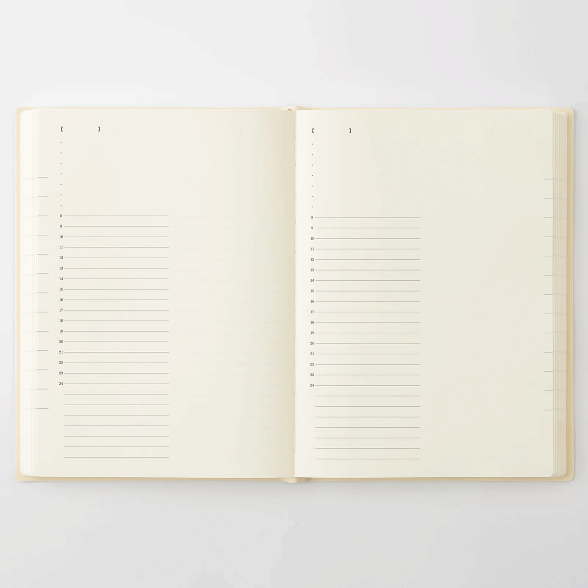 Midori 2027 MD Product Notebook Diary 1 Day 1 Page - A5 Size