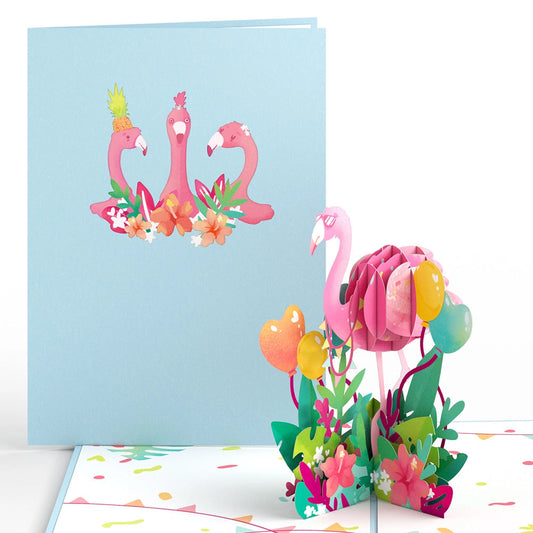 Lovepop Pop-Up Card - Party Flamingo