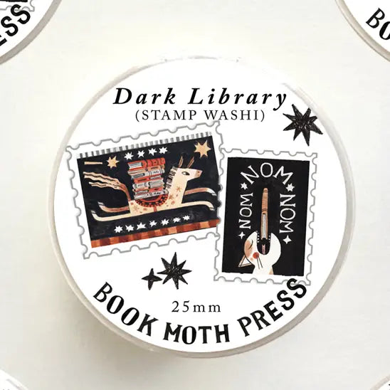 Shelly Couvillion Stamp Washi Tape - Dark Library