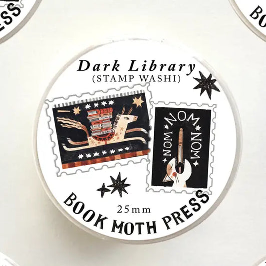 Shelly Couvillion Stamp Washi Tape - Dark Library