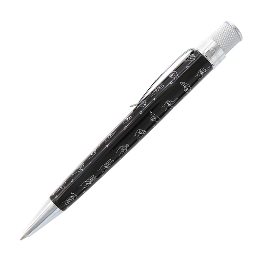 Retro 51 Collection Tornado Rollerball - ASL: Black (Daddy-Daughter Pens Exclusive) (A/P)