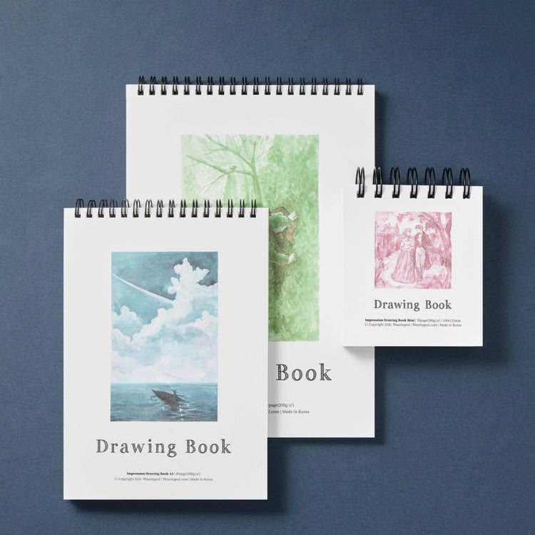 Wearingeul Impression Drawing Book - Mini Size (70 Sheets)