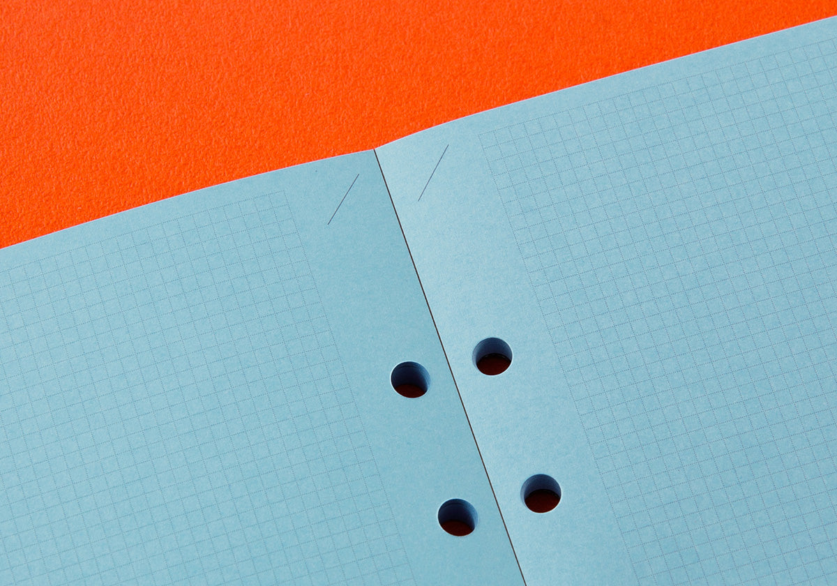 PLOTTER Refill Blue Paper 2mm Grid Quadrant Graph (80 sheets) - A5 Size