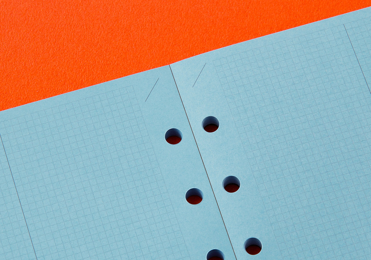 PLOTTER Refill Blue Paper 2mm Grid Quadrant Graph (80 sheets) - Bible Size