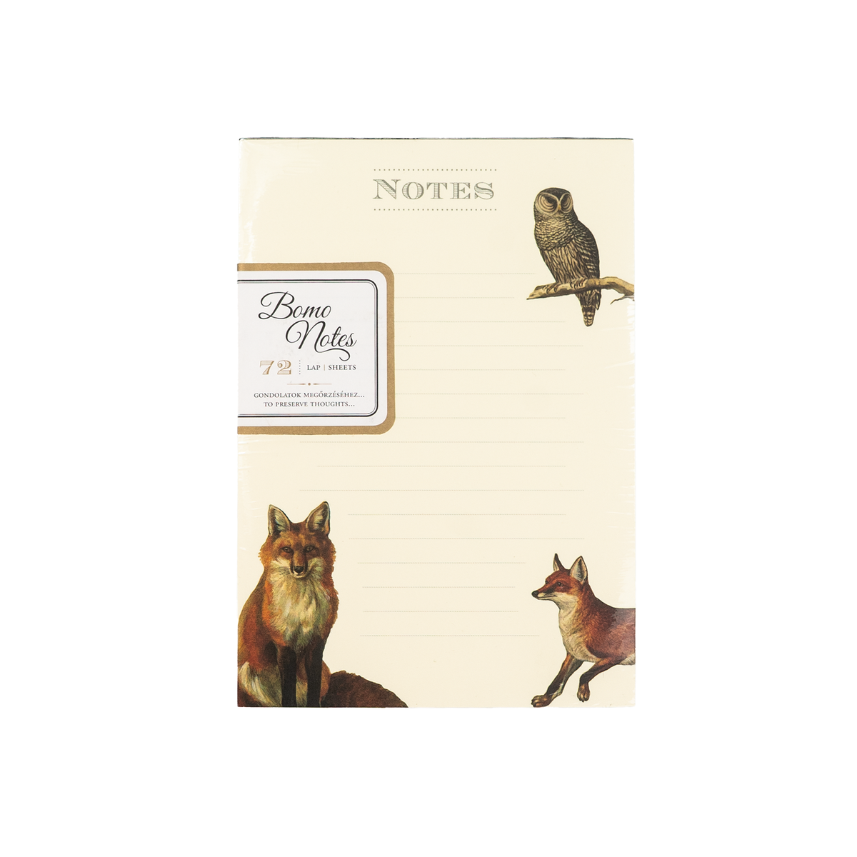 Bomo Art Bomo Notes - Fox & Owl