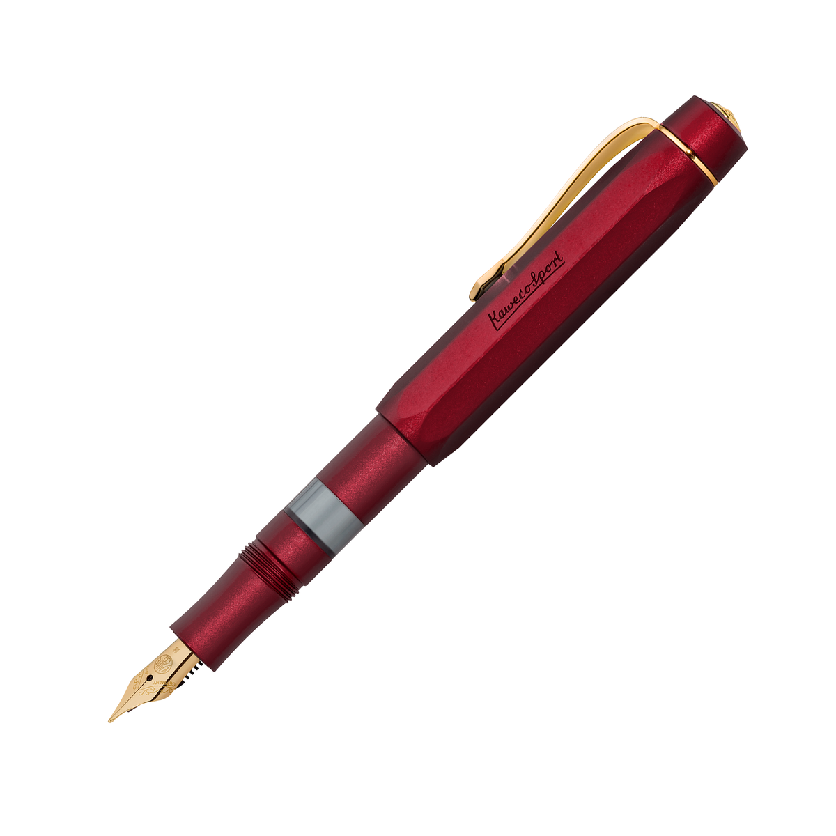 Kaweco AL Sport Piston Fill Fountain Pen - Bordeaux
