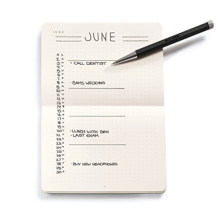 Leuchtturm1917 Bullet Journal A6 Pocket Dotted Notebook - Purple (Pack of 3)