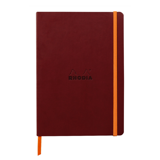 Rhodia Rhodiarama A5 Soft Webnotebook - Burgundy (Dotted)
