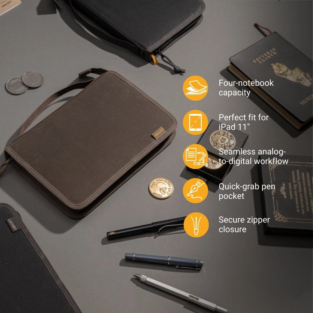 LOCHBY B5 Field Folio - Brown