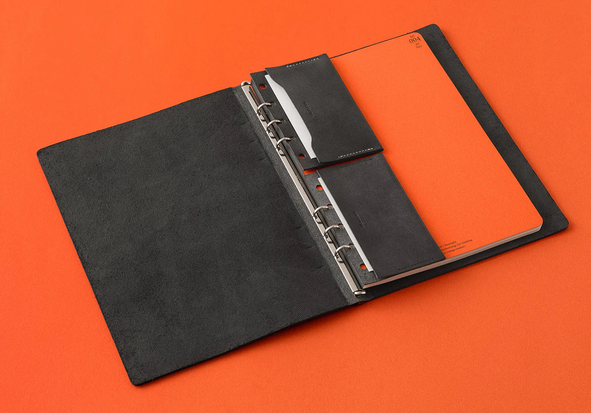 PLOTTER Accessory Refill Double Pocket Leather Card Case - Mini 5 Size