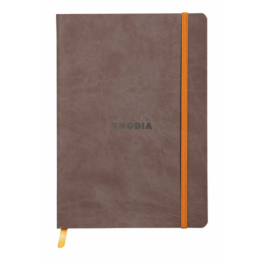 Rhodia Rhodiarama A5 Soft Webnotebook - Chocolate (Lined)