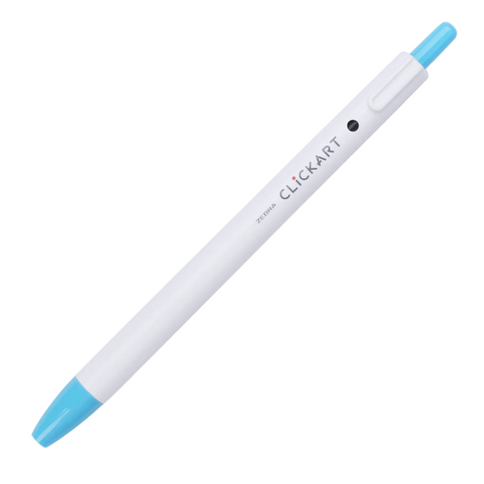 ZEBRA CLiCKART Retractable Marker - Light Blue (0.6mm)