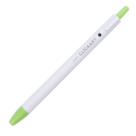 ZEBRA CLiCKART Retractable Marker - Light Green (0.6mm)