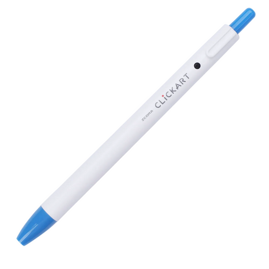 ZEBRA CLiCKART Retractable Marker - Pale Blue (0.6mm)