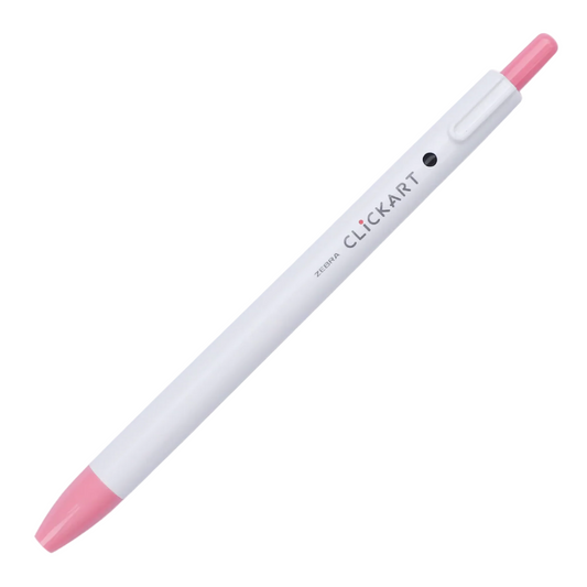 ZEBRA CLiCKART Retractable Marker - Peach Pink (0.6mm)