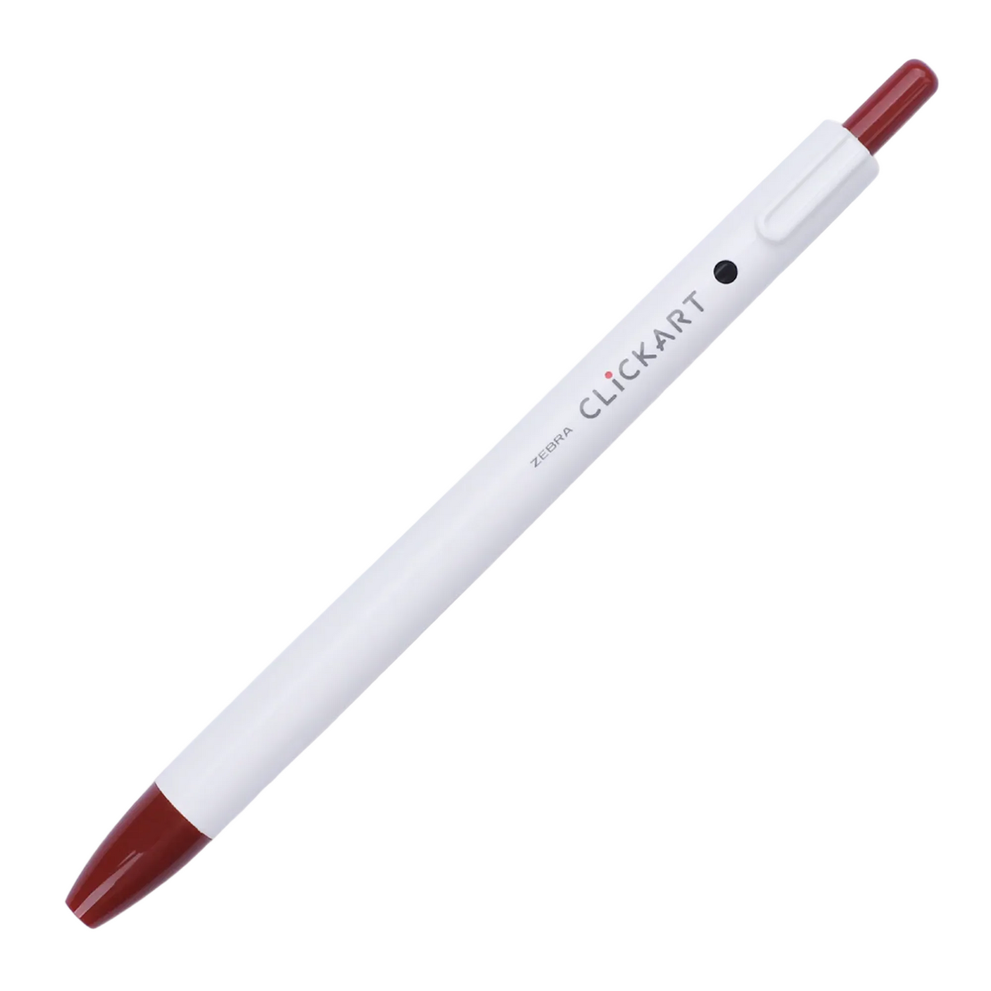 ZEBRA CLiCKART Retractable Marker - Red Black (0.6mm)