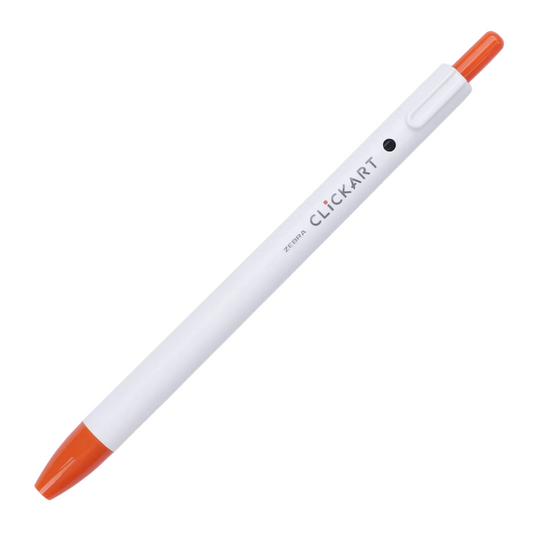 ZEBRA CLiCKART Retractable Marker - Red Orange (0.6mm)
