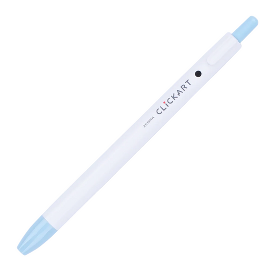 ZEBRA CLiCKART Retractable Marker - Soda Blue (0.6mm)
