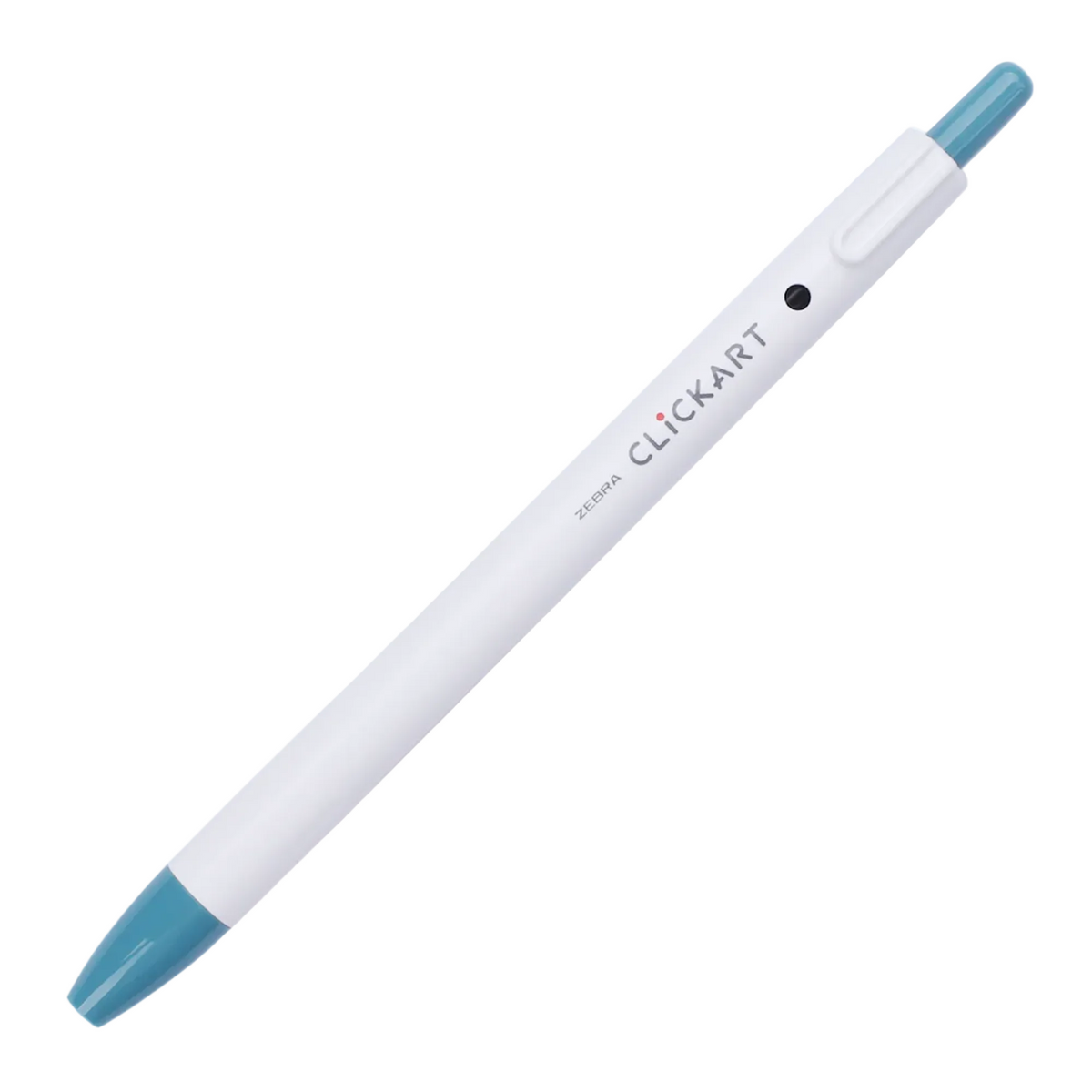 ZEBRA CLiCKART Retractable Marker - Turquoise Blue (0.6mm)