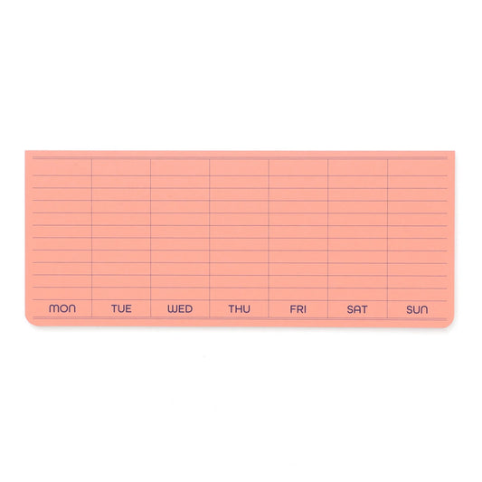 Hightide PENCO Sticky Memo Weekly Pad - Pink