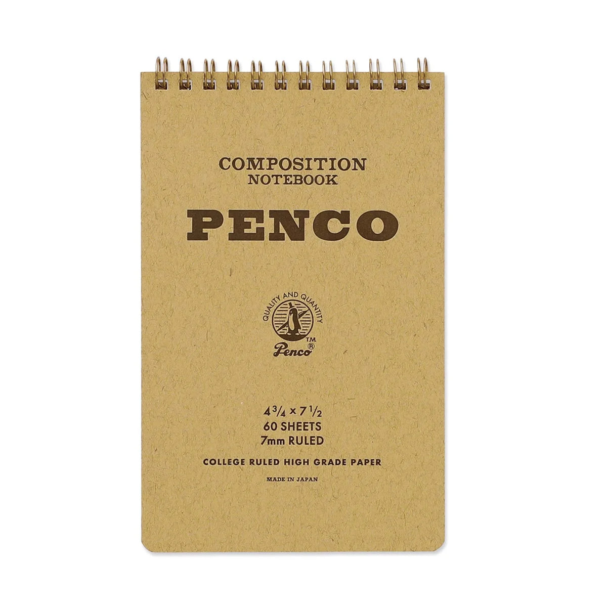 Hightide PENCO Coil Notepad - Natural