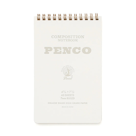 Hightide PENCO Coil Notepad - White