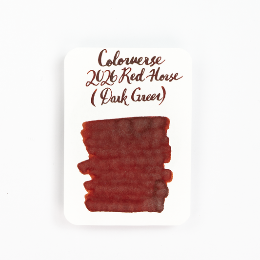 Colorverse Red Horse (15ml) Bottled Ink - Glistening Dark Green (2026 Special Ink)