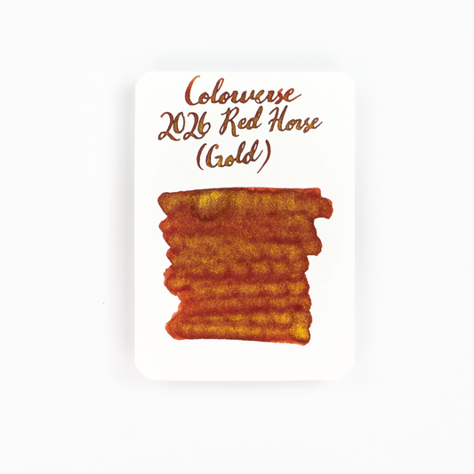 Colorverse Red Horse (15ml) Bottled Ink - Glistening Gold (2026 Special Ink)