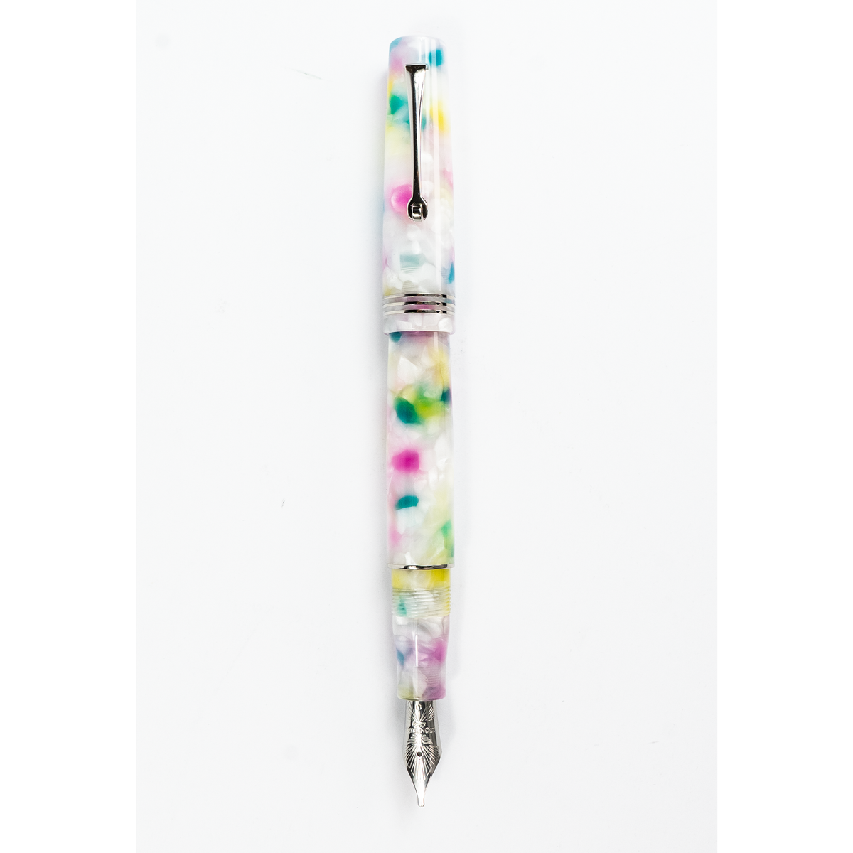 Leonardo Momento Zero Fountain Pen - Confetti with Silver Trim