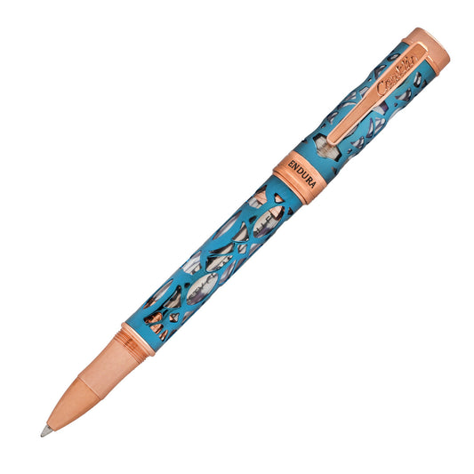Conklin Endura Deco Crest Rollerball - Demo Blue Rosegold (Discontinued)