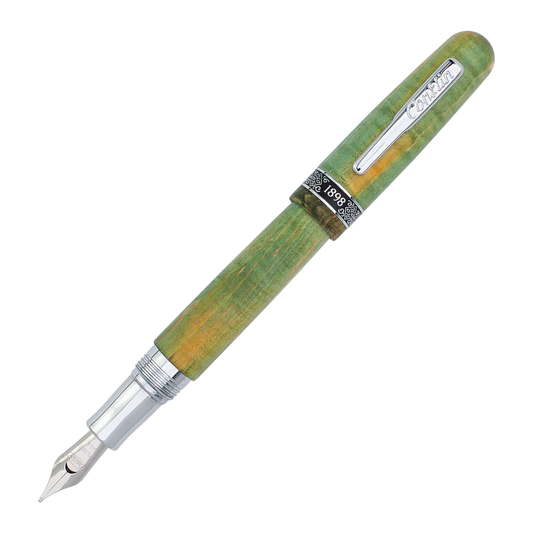 Conklin 1898 Collection Stabilized Wood Fountain Pen - Matte Green (Limited Edition)