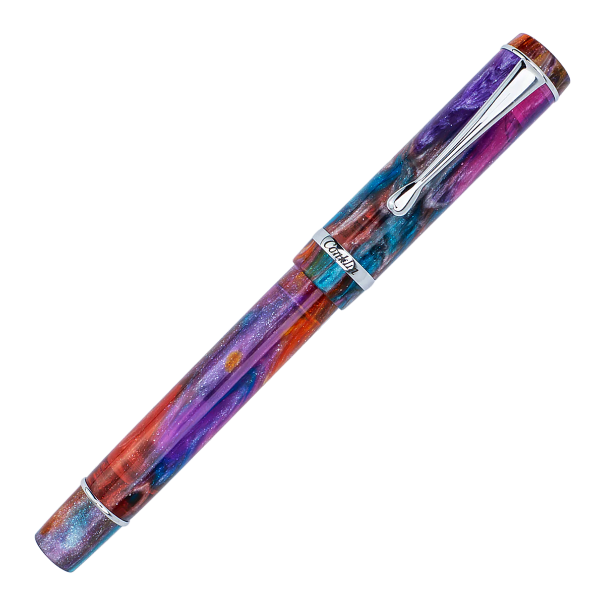 Conklin Duragraph Fountain Pen - Primary Manipulation 3.5 with Chrome Trim (Limited Edition)