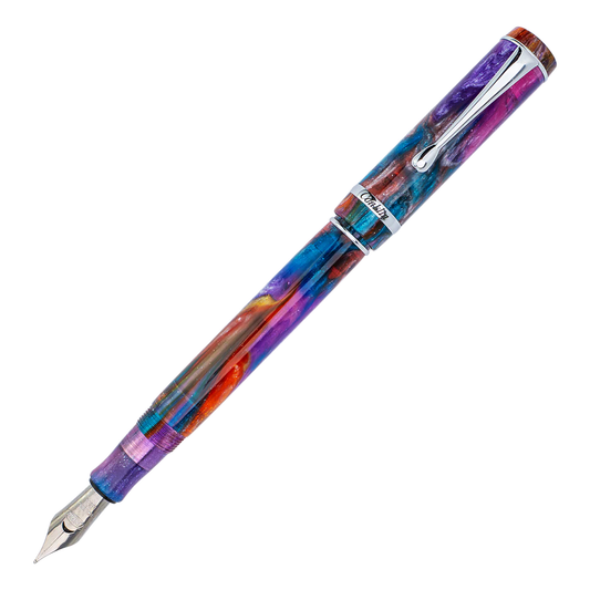 Conklin Duragraph Fountain Pen - Primary Manipulation 3.5 with Chrome Trim (Limited Edition)