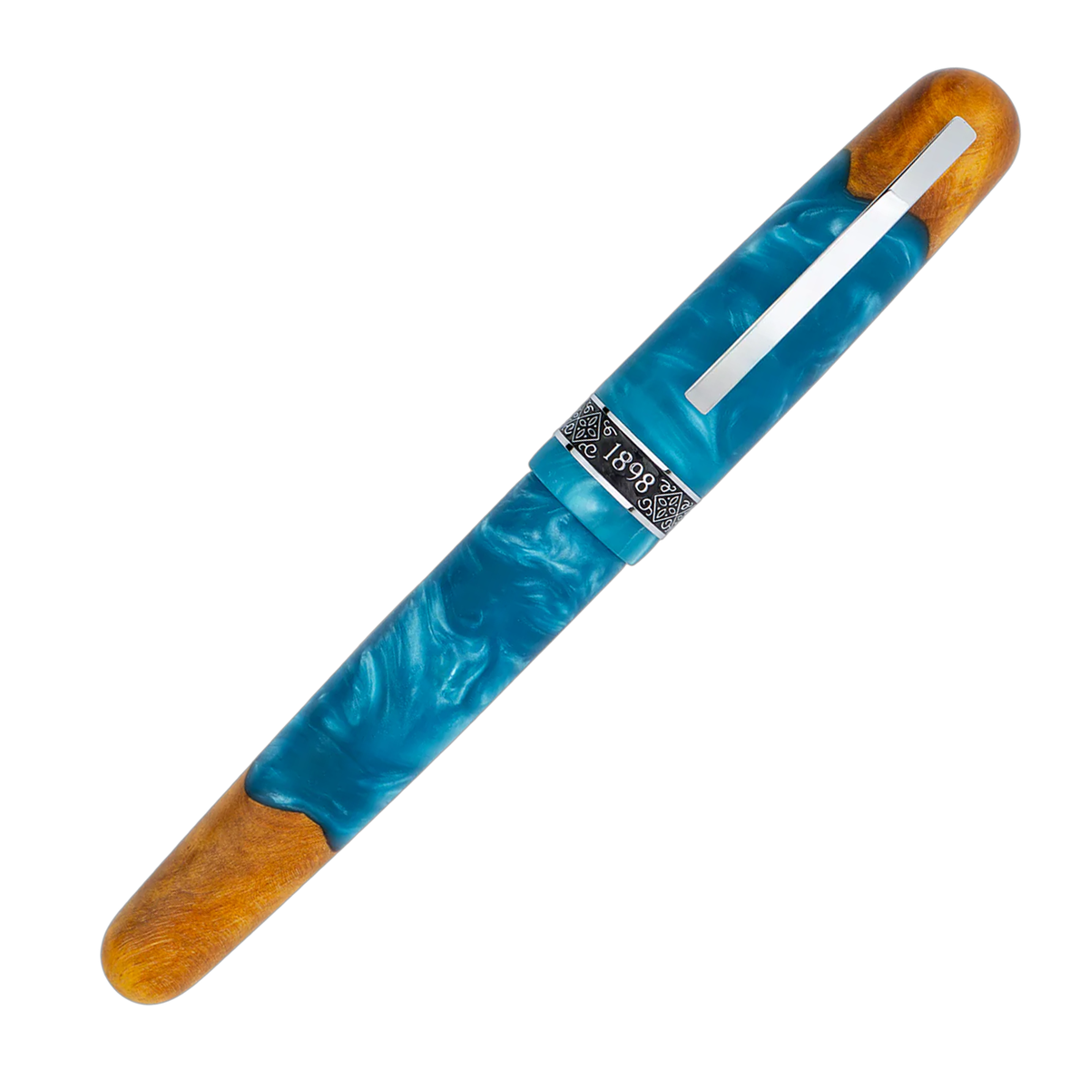 Conklin 1898 Spectra Fusion Fountain Pen - Blue with Chrome Trim (Limited Edition)