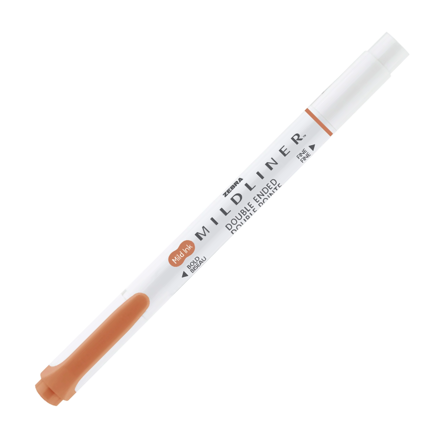 Zebra Mildliner Double Ended Highlighter - Mild Copper