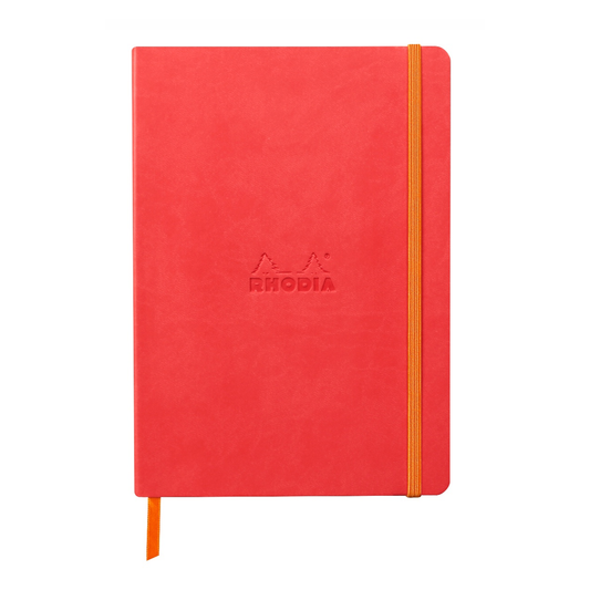 Rhodia Rhodiarama A5 Soft Webnotebook - Coral (Dotted)