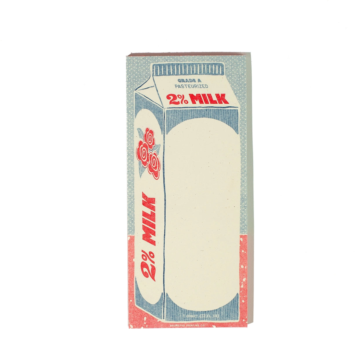Bromstad Printing Risograph Notepad - 2% Milk