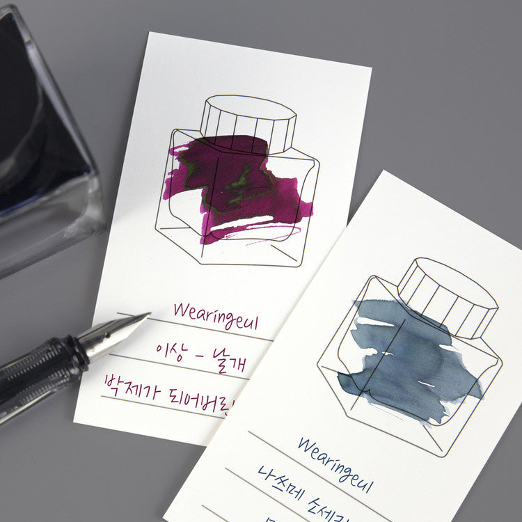 Wearingeul Ink Swatch Card - Smile Cat