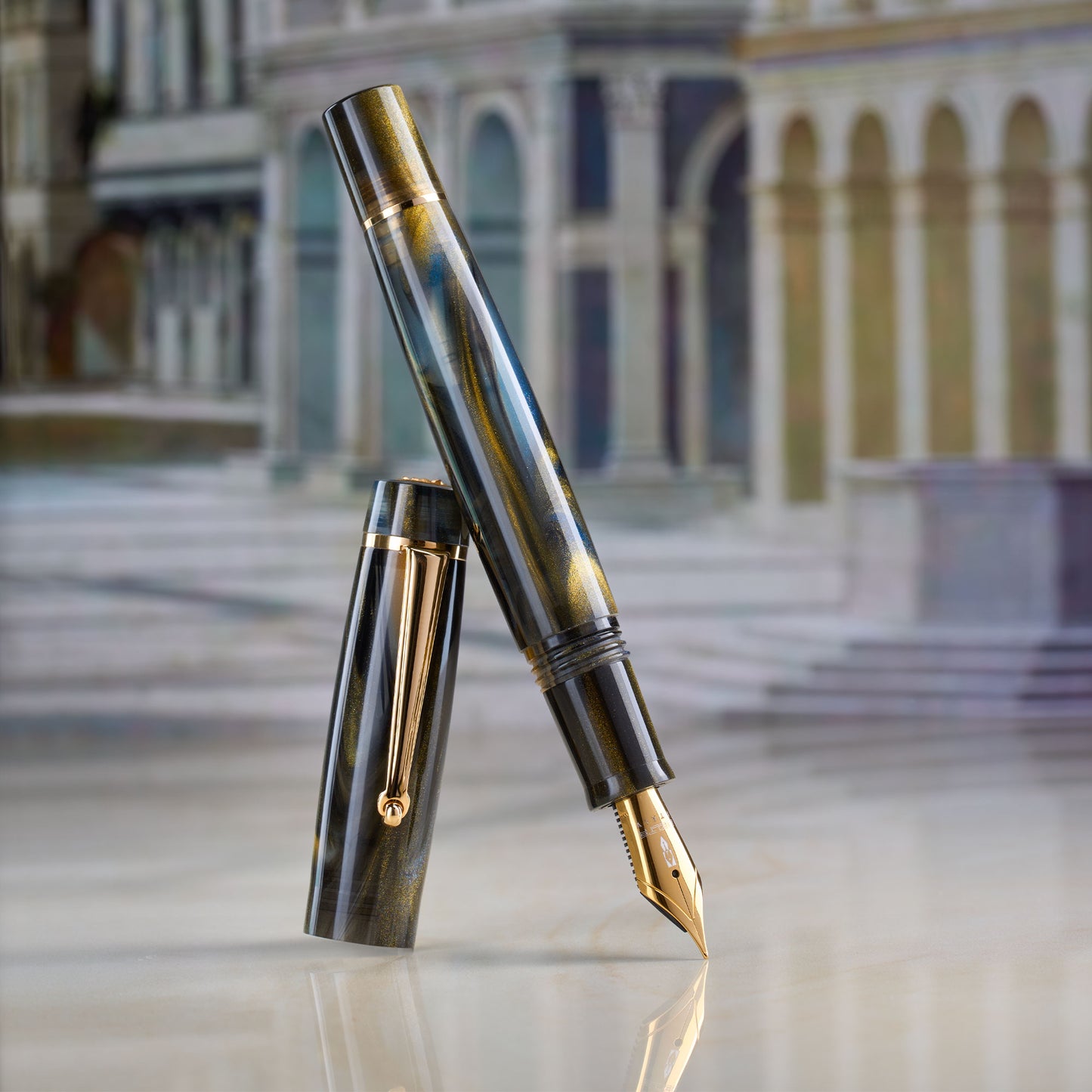 Delta Signs of the Time Fountain Pen - Renaissance (Numbered Edition)