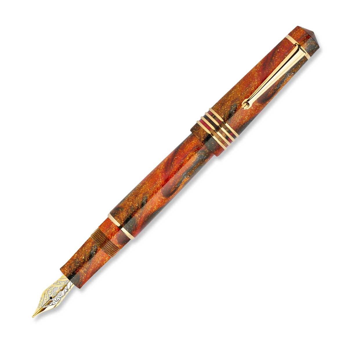 Delta DV Original Mid-Size Fountain Pen - Glow Up ORO