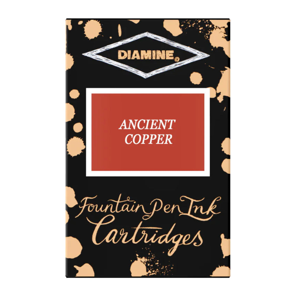 Diamine Ancient Copper Ink Cartridges (Set of 18)