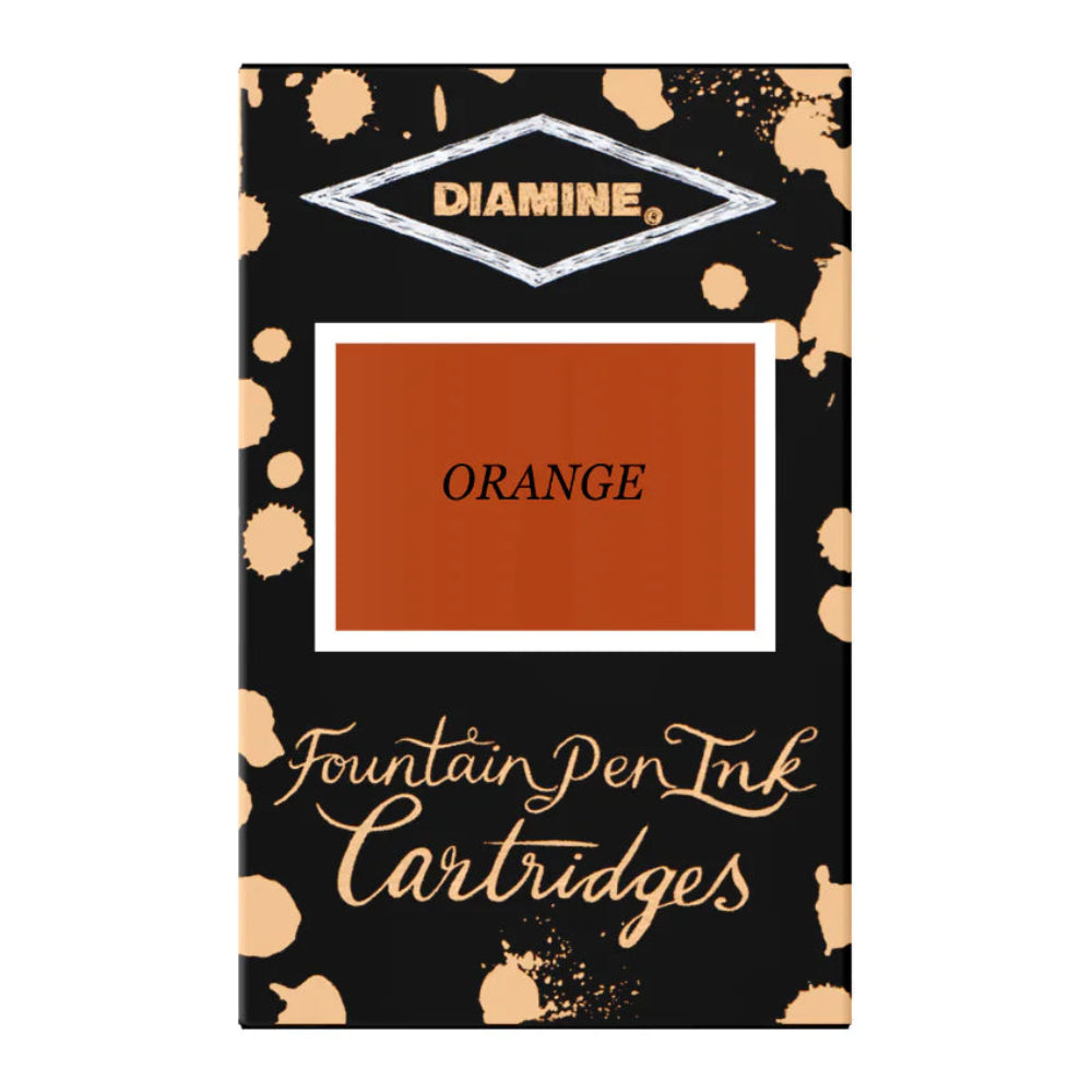 Diamine Orange Ink Cartridges (Set of 18)