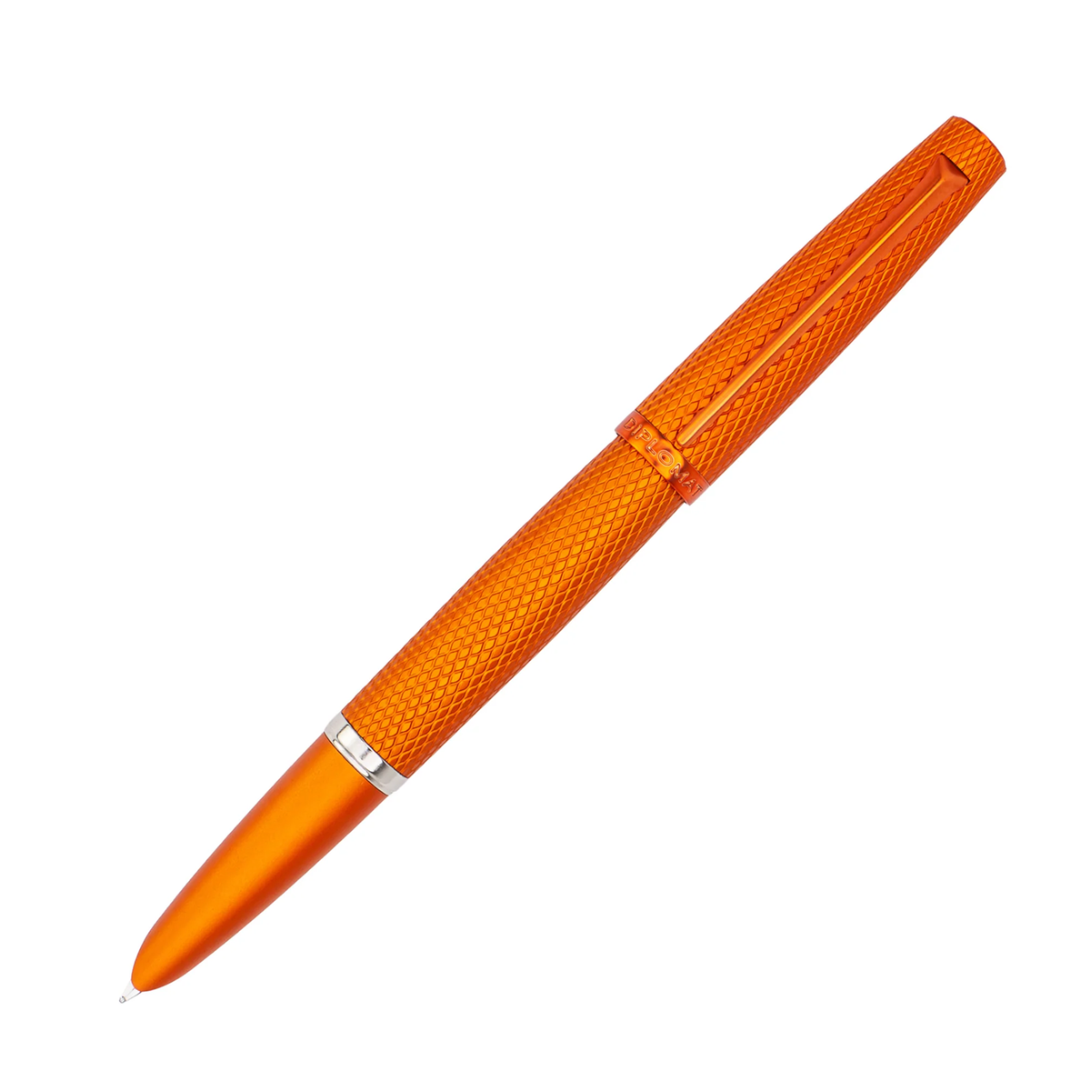 Diplomat Viper Fountain Pen - Orange Guilloche
