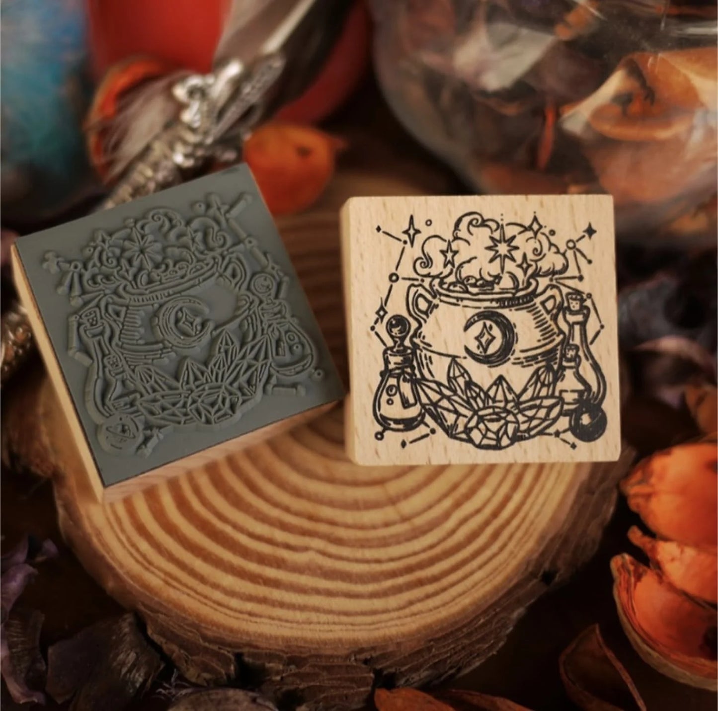 Dominant Industry Wood Stamp - Conjurer's Recipes