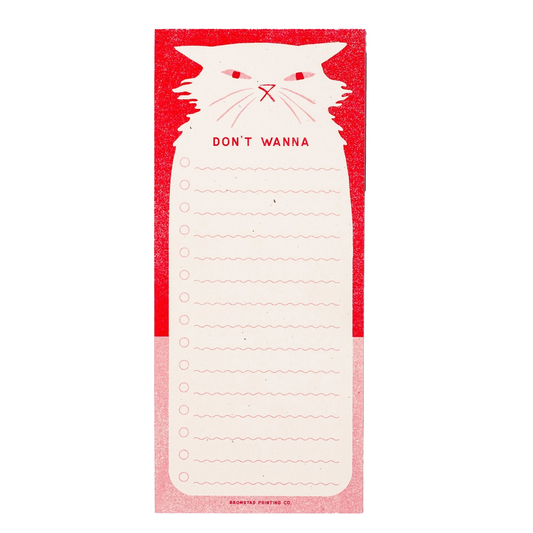 Bromstad Printing Risograph Notepad - Don't Wanna