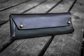 Galen Leather The Student Pencil Case - Black