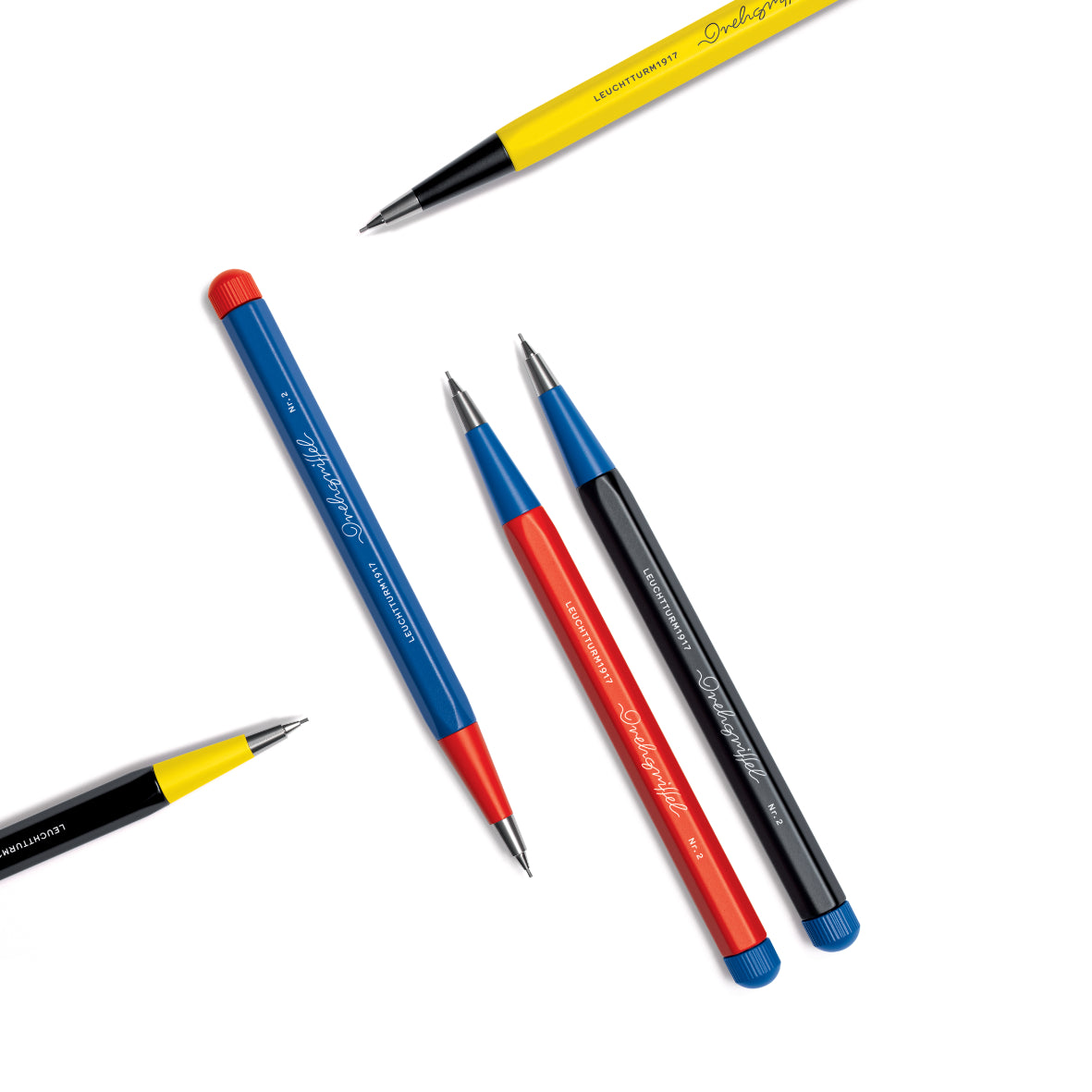 Leuchtturm1917 Drehgriffel Nr. 2 Bauhaus Edition Pencil (.7mm) - Lemon/Black