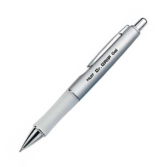 Pilot Dr. Grip Retractable Ballpoint - Metallic Silver
