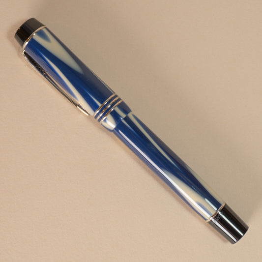 Pre-Owned Parker Duofold True Blue Fountain Pen - Medium