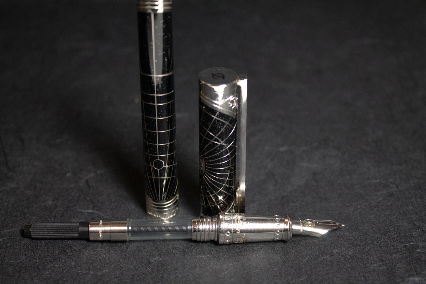 Pre-Owned S.T. Dupont Neo Classique Shoot the Moon Fountain Pen Medium